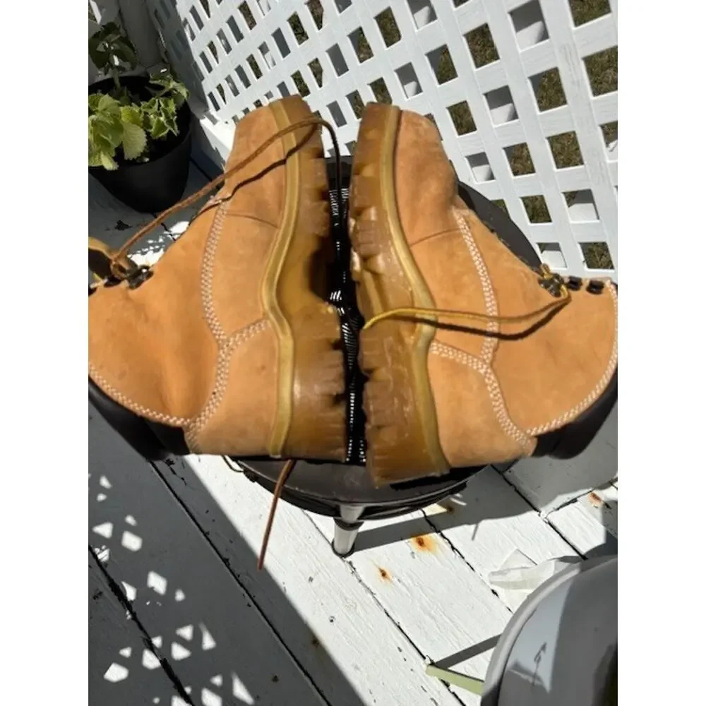 Herman Survivors Waterproof Mens 6 1/2 M Beige Steel Toe Lace Up Work Boots